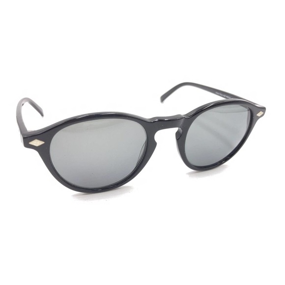 William Morris WS9120 Black Round Sunglasses Gray Lens 49-22 140 London England - Picture 1 of 12